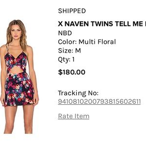 NBD floral mini dress
